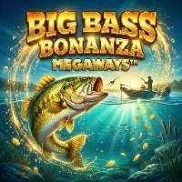 Big Bass Bonanza Megaways game artwork at Golden Mister Casino for United Kingdom players